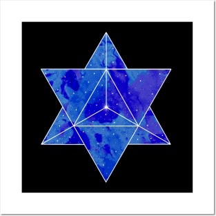 Merkaba - Starry Sky - Graphic - Sacred Geometry Posters and Art